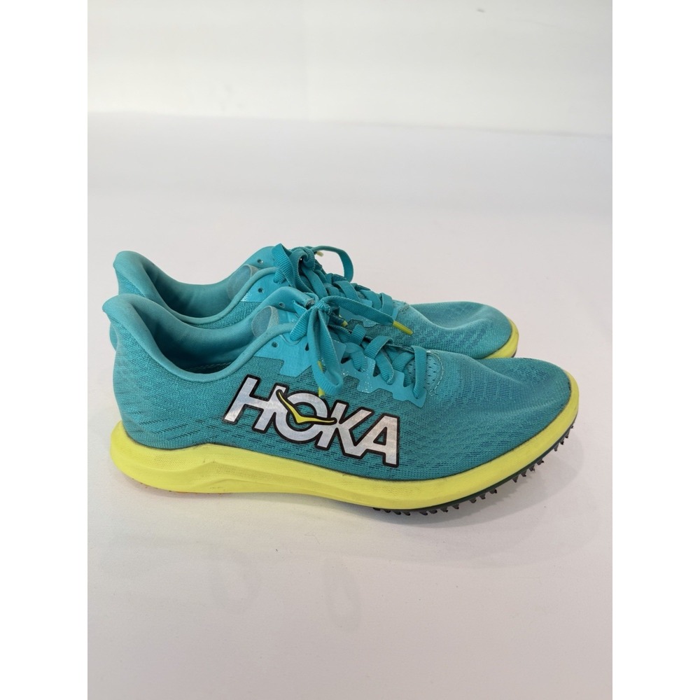 Hoka Unisex 7 Cielo X 2 LD Teal Neon Lightweight Competition Running Track Shoes